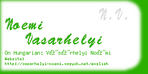 noemi vasarhelyi business card